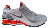 Tenis Nike Shox Turbo 10 Prata e Laranja