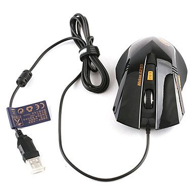 mouse óptico jogos (2500dpi, preto)